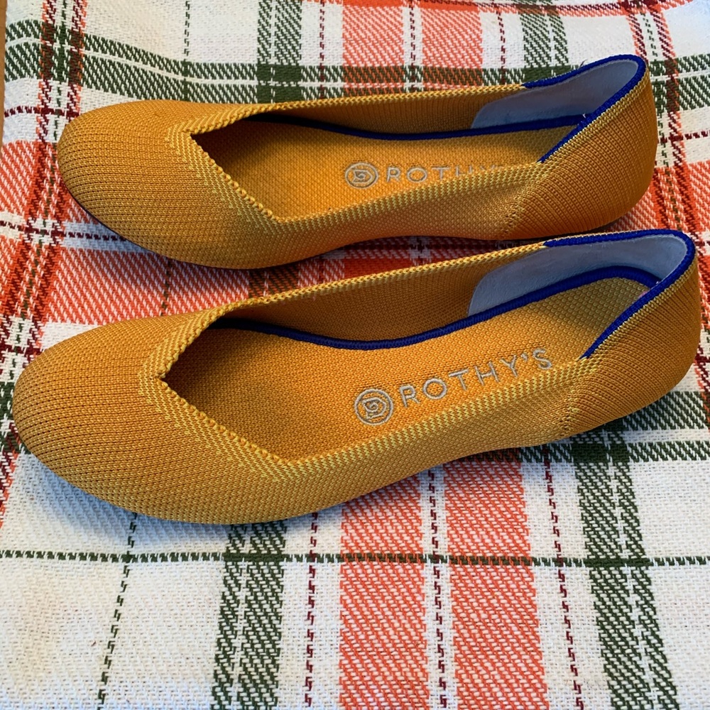 Rothy’s marigold slip on shoes GUC